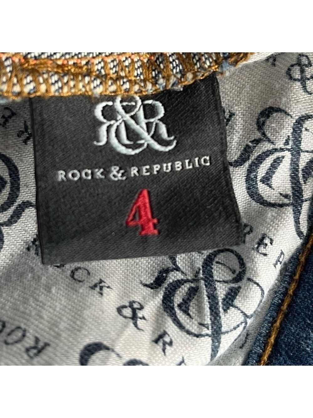 Rock & Republic Banshee High Rise Bootcut Jeans Dark Wash Size 4 - Picture 13 of 15